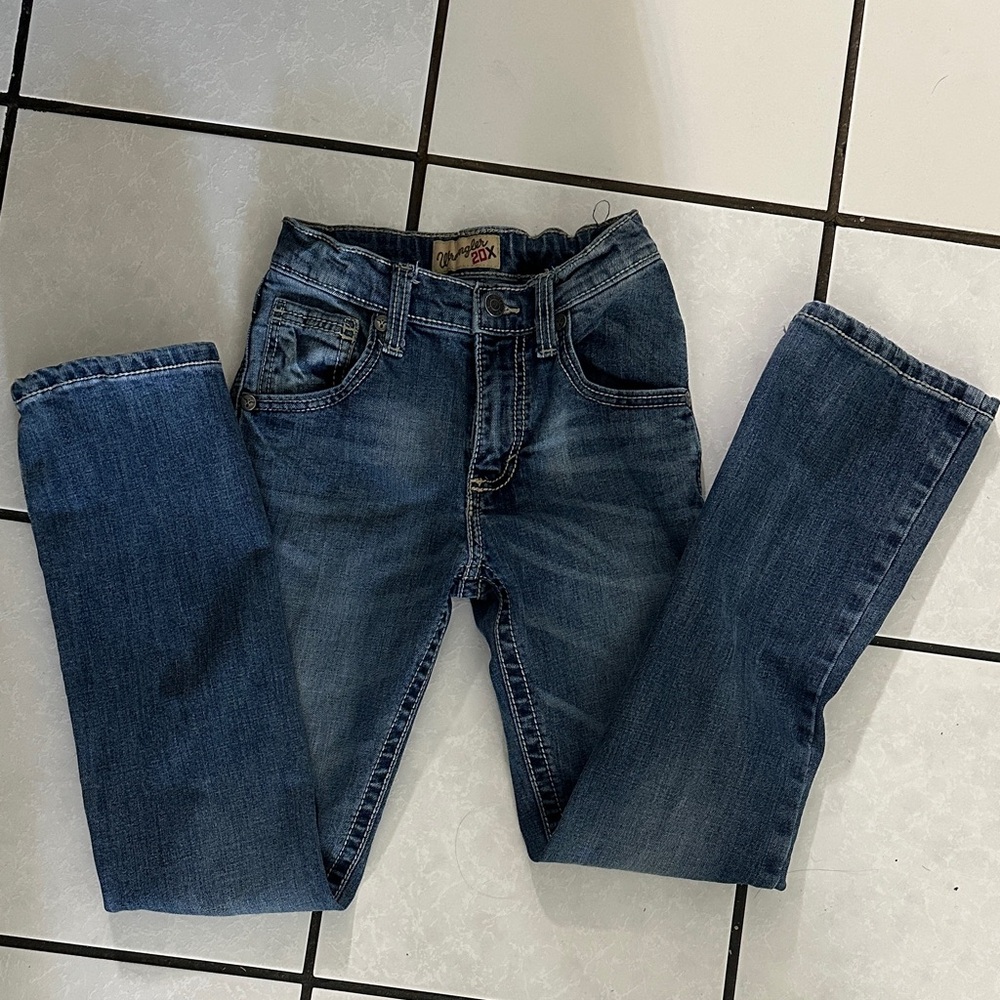 Wrangler Boy’s Straight Fit Dark Blue Jeans